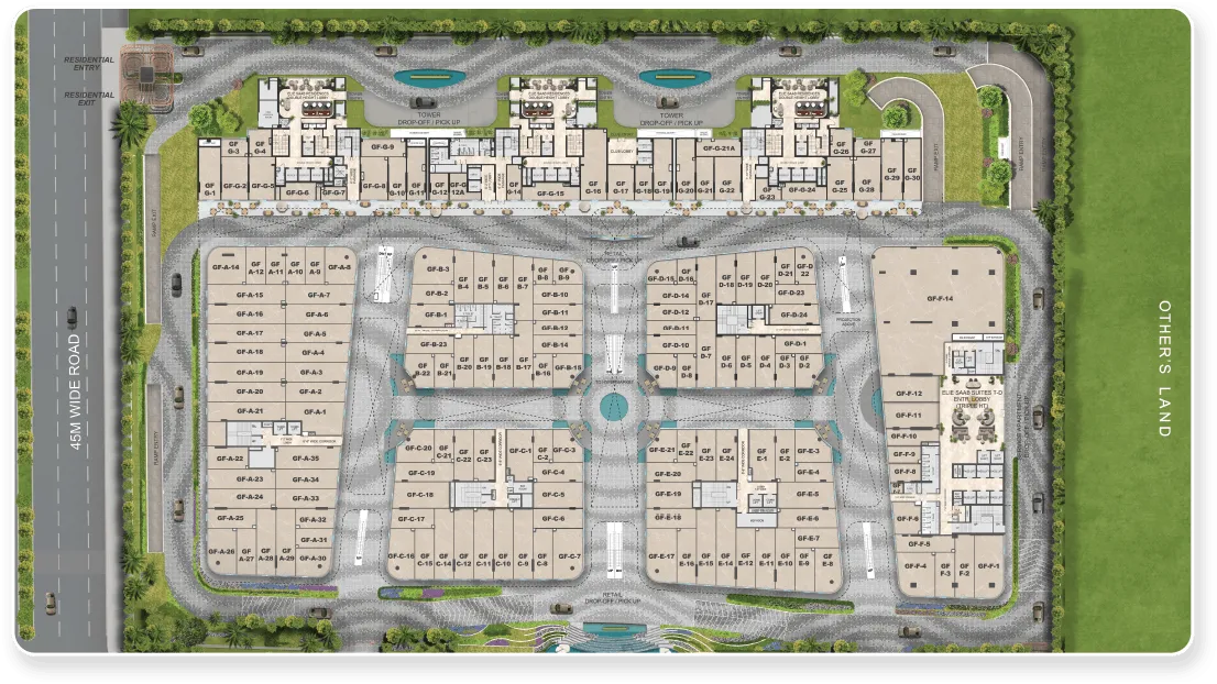 Le Courtyard Ground Floor Plan