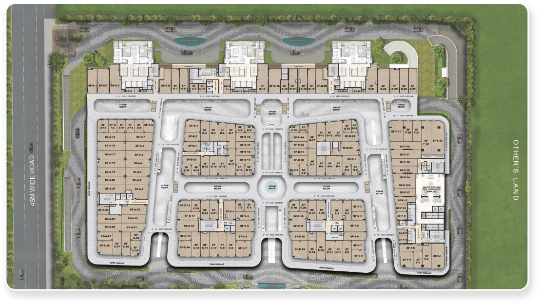 Le Courtyard Second Floor Plan