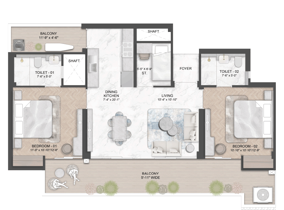 Nature's Court Type C Floor Plan