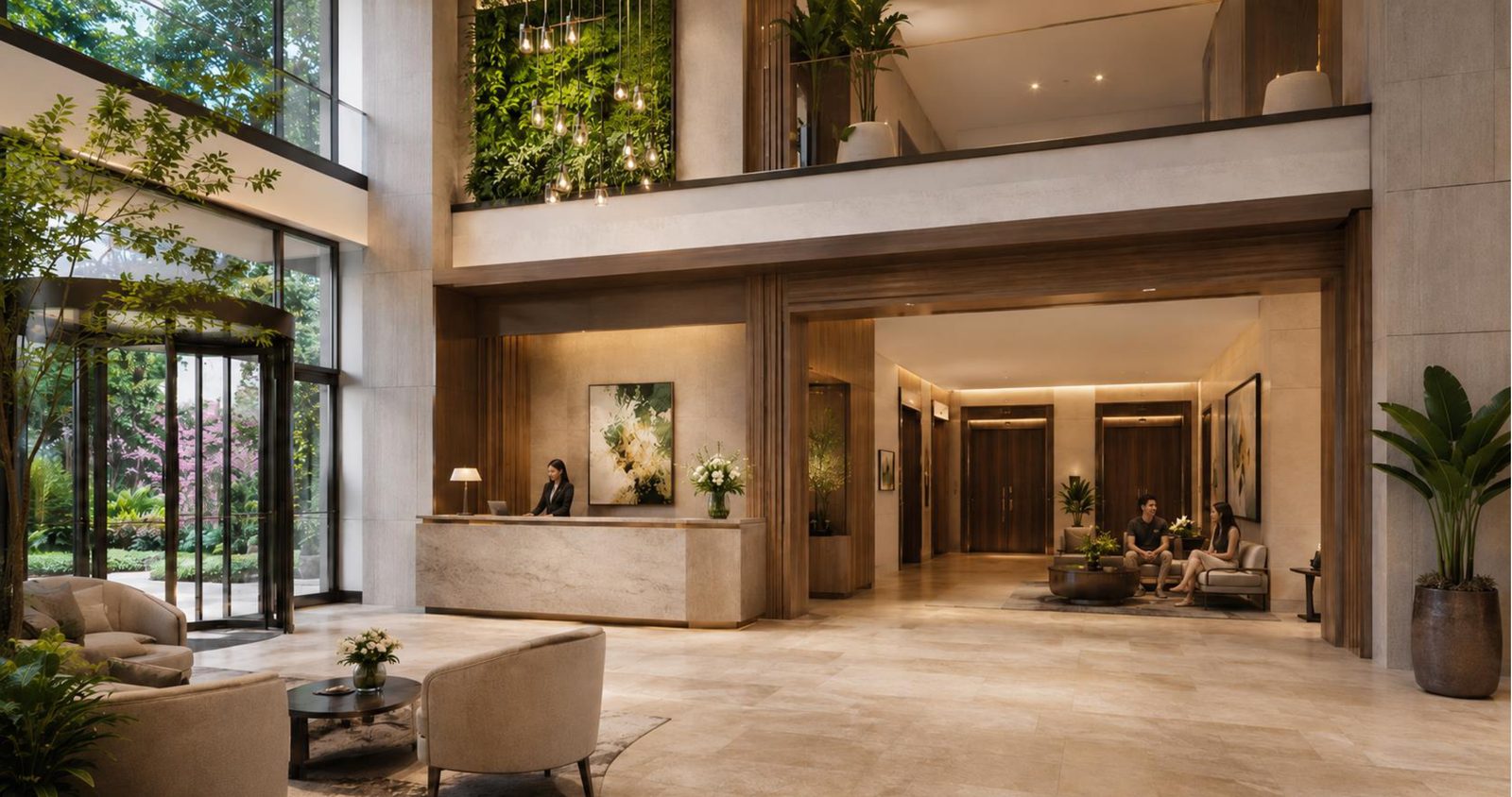 Grand Double-Height Lobby