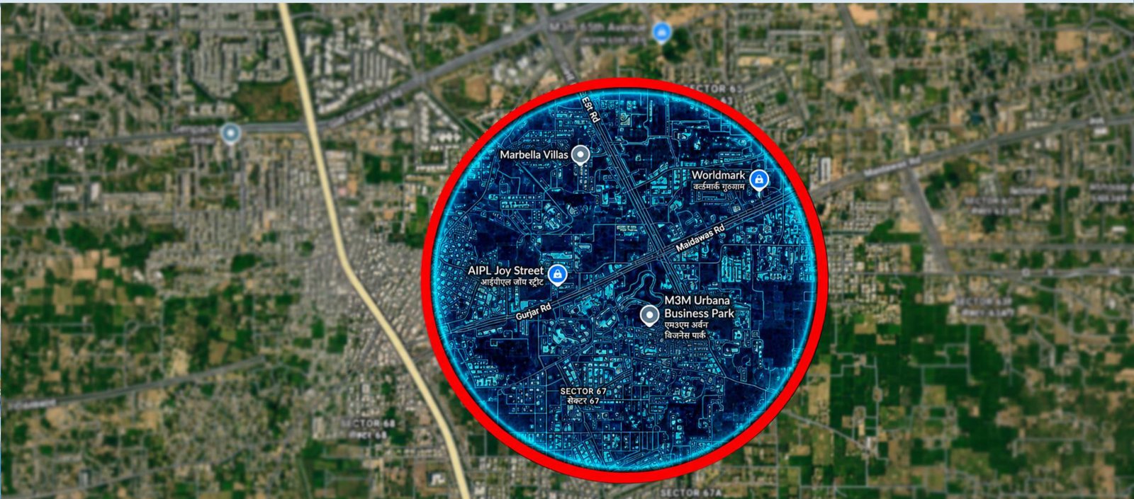 Smartworld Sector 67 Gurgaon Location Map