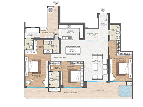 The Edition Type A1 Floor Plan