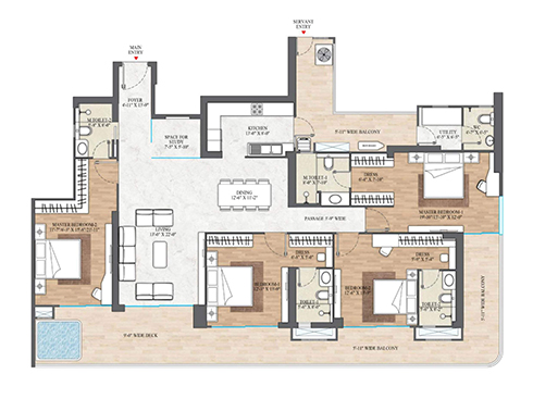 The Edition Type B1 Floor Plan