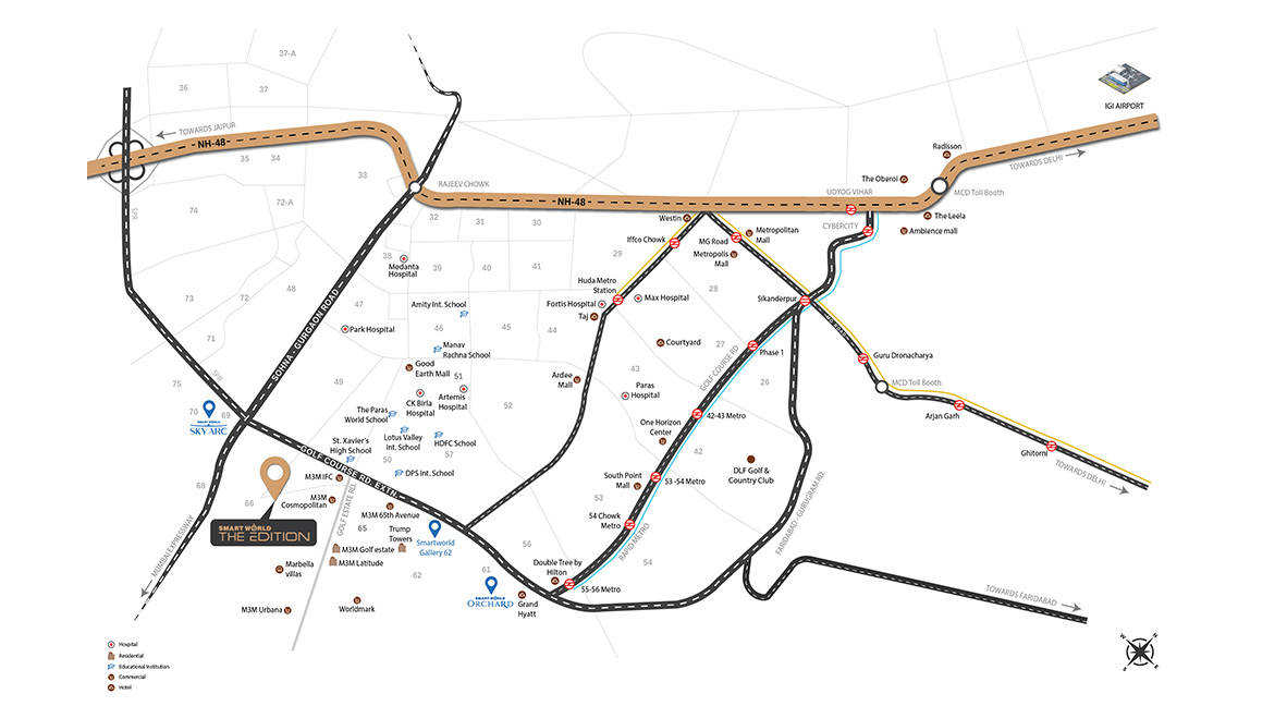 The Edition Location Map