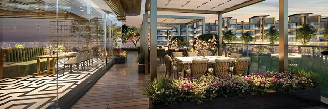 Bar, cafe and deck at Smartworld Gems, Sector 89 Gurugram