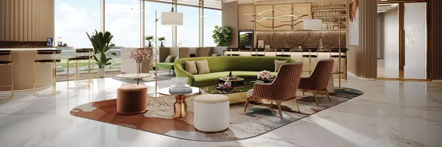 Work-from-home lounge at Smartworld Gems