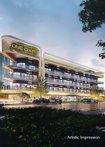 Smartworld One DXP Street — Retail Street & Commercial Suites, Sector 113, Dwarka Expressway, Gurugram