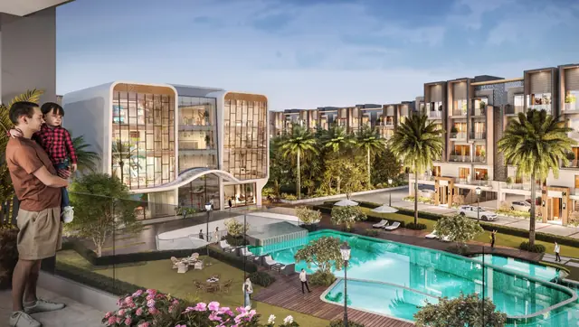 Clubhouse and swimming pool at Smartworld Orchard, Sector 61 Gurugram