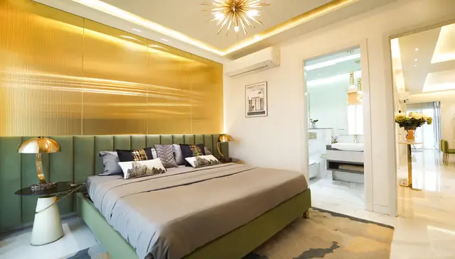 Master bedroom in a Smartworld Orchard residence