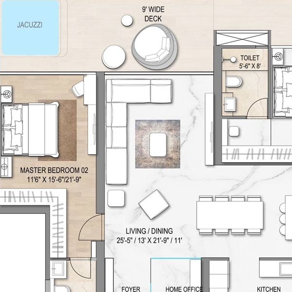 Smart World The Edition 4 bhk floor plan